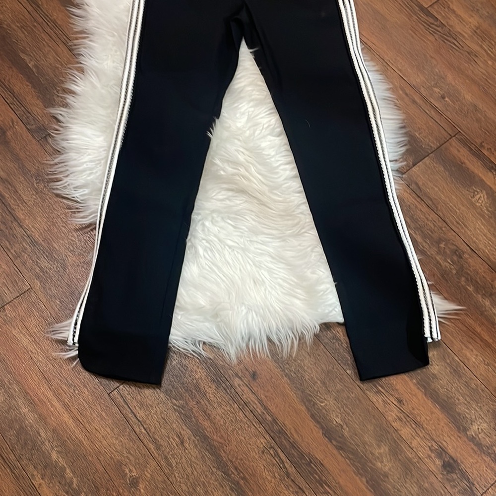 Zac by Zac Posen With and Black Mesh Tuxedo Stripe Trousers - Picture 3 of 7